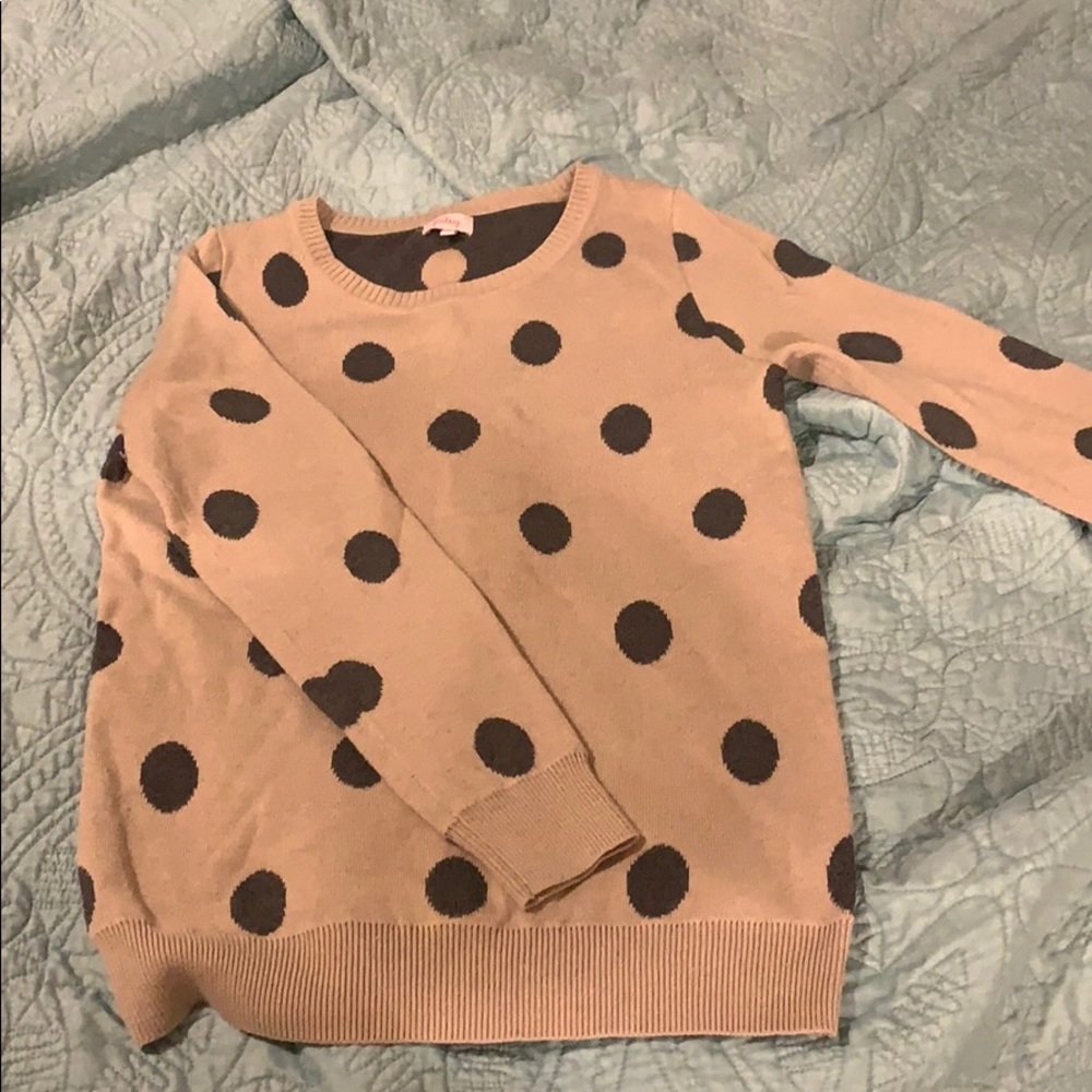 Polka dot sweater